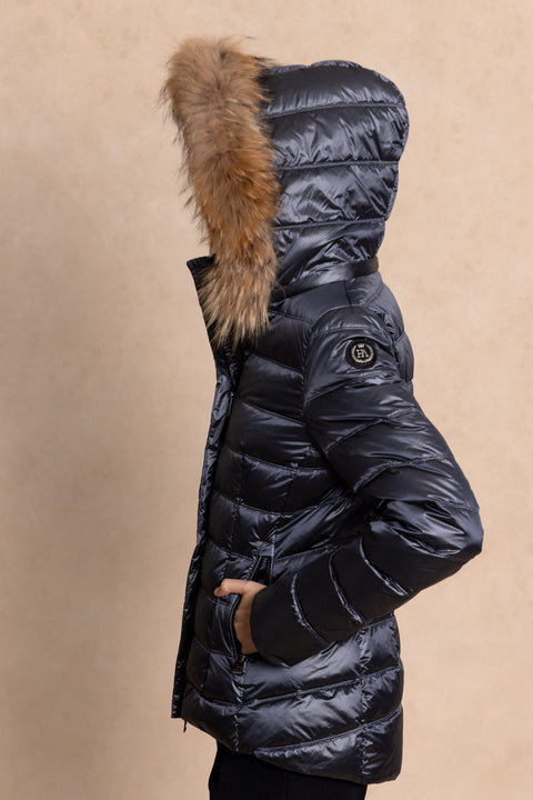 BRIANNA down jacket with a fitted silhouette