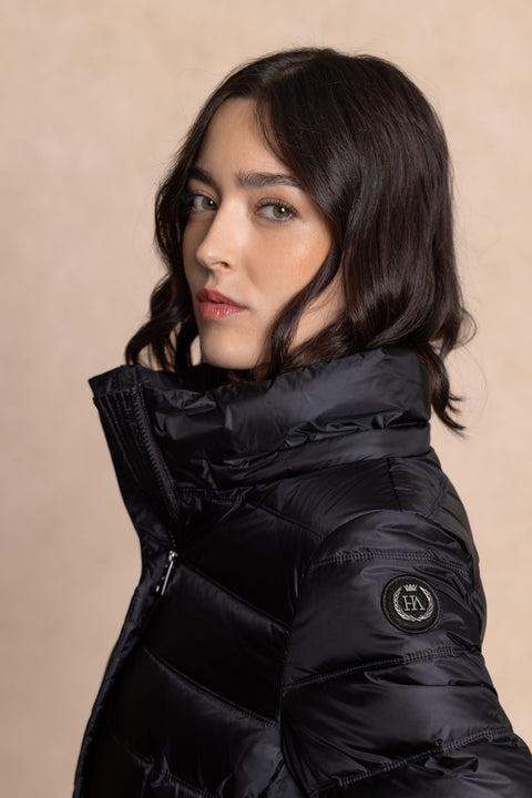 BRIANNA down jacket with a fitted silhouette