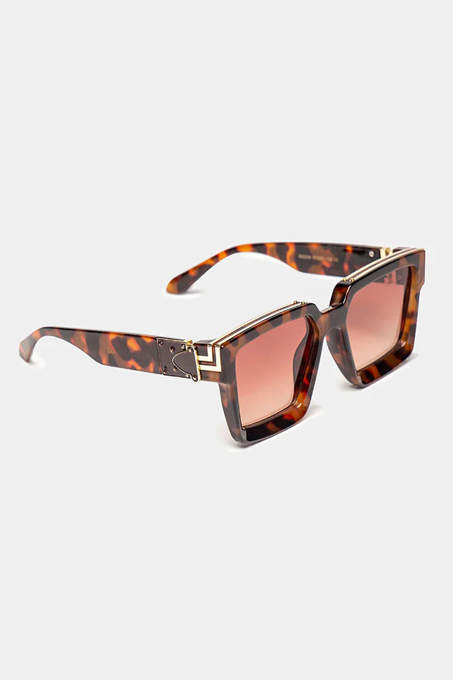 BROWN FASHIONISTA SUNGLASSES-Accessories Sunglasses-Gianni Kavanagh-Height: 5Height: 5.5 cm; Length: 15 cm-Urbanheer