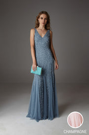 BRUNA MAXI CHAMPAGNE-VESTIDOS LARGOS-Ceylan Bcn-NUDE-XS-Urbanheer