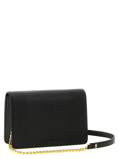 Elisabetta Franchi Lizard Print Crossbody Bag