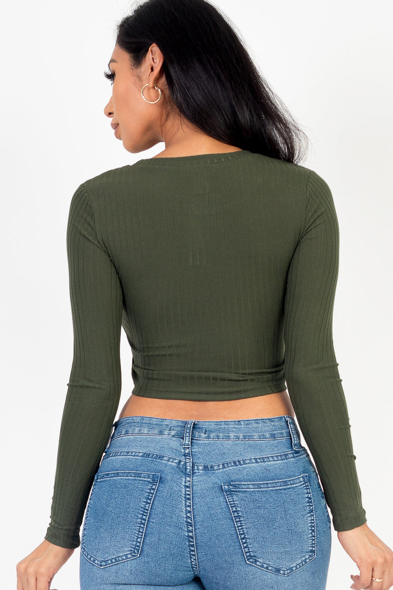 Long Sleeve Round Neck Basic Crop Top (Capella)-CAPELLA-BLACK-S-Urbanheer