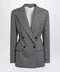 Givenchy Grey double-breasted wool jacket