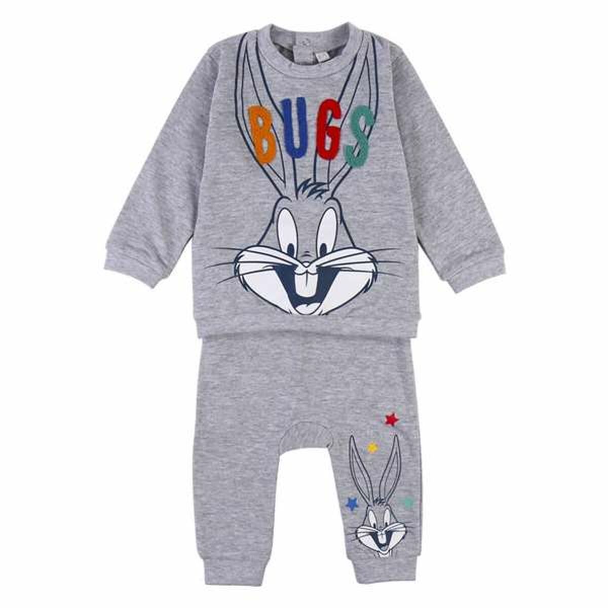 Baby's Tracksuit Looney Tunes Grey-Clothing, Baby-Looney Tunes-Urbanheer