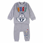 Baby's Tracksuit Looney Tunes Grey-Clothing, Baby-Looney Tunes-Urbanheer