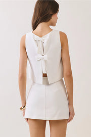 Back Bow Ties Sleeveless Crop Top
