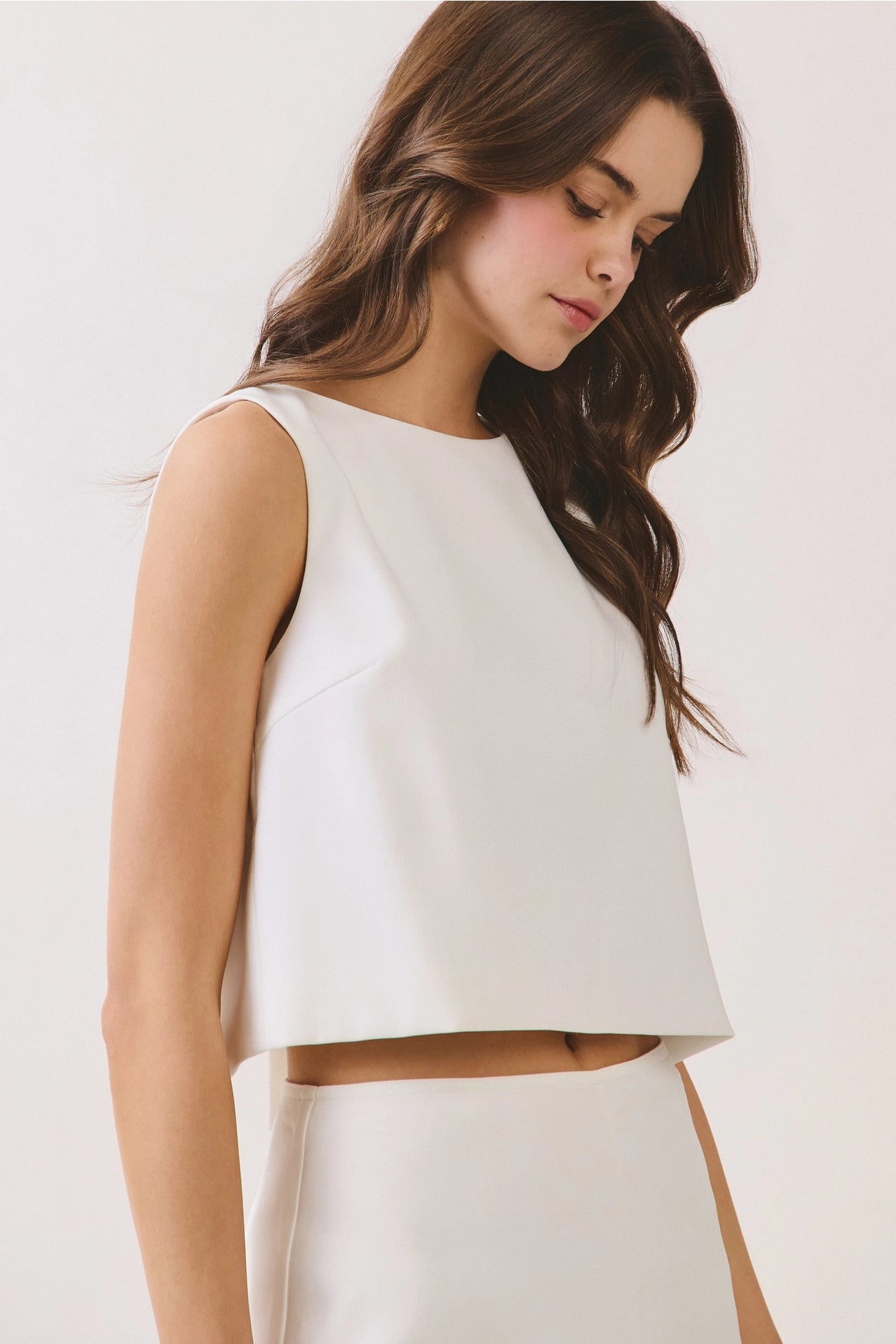 Back Bow Ties Sleeveless Crop Top