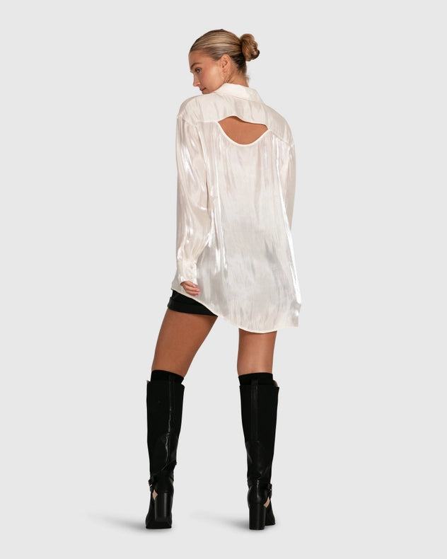 Back To You Irredescent Shirt-SHIRT-Belle & Bloom-XS-Urbanheer