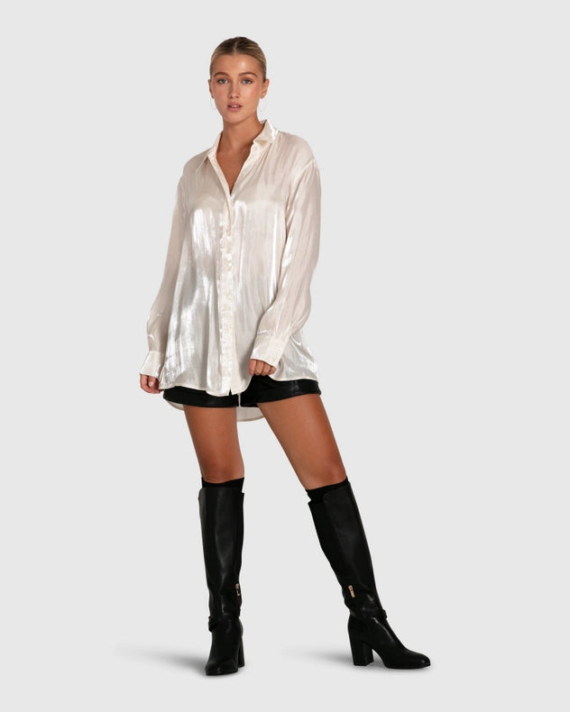 Back To You Irredescent Shirt-SHIRT-Belle & Bloom-XS-Urbanheer