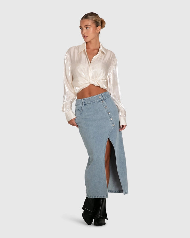 Back To You Irredescent Shirt-SHIRT-Belle & Bloom-XS-Urbanheer