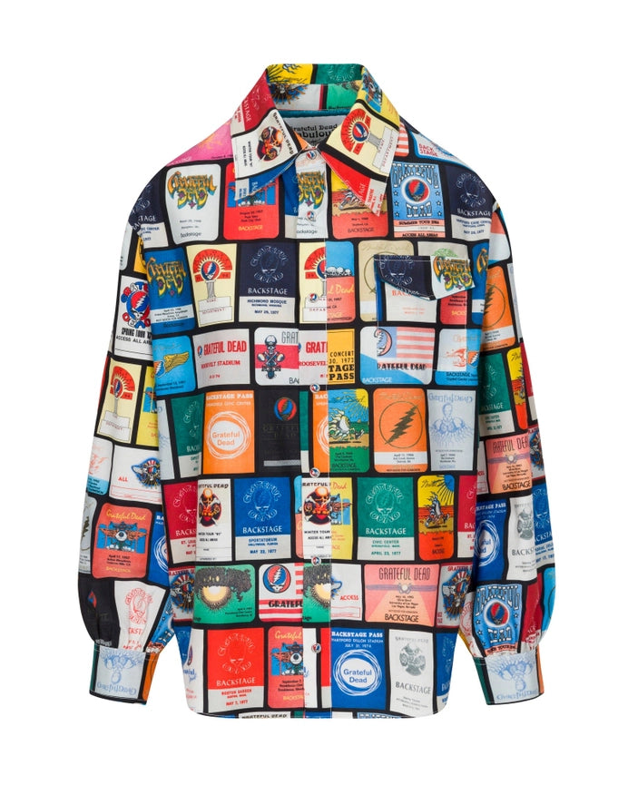 Backstage Pass Print Long Sleeve Shirt-Shirt-Meghan Fabulous-XS-Urbanheer