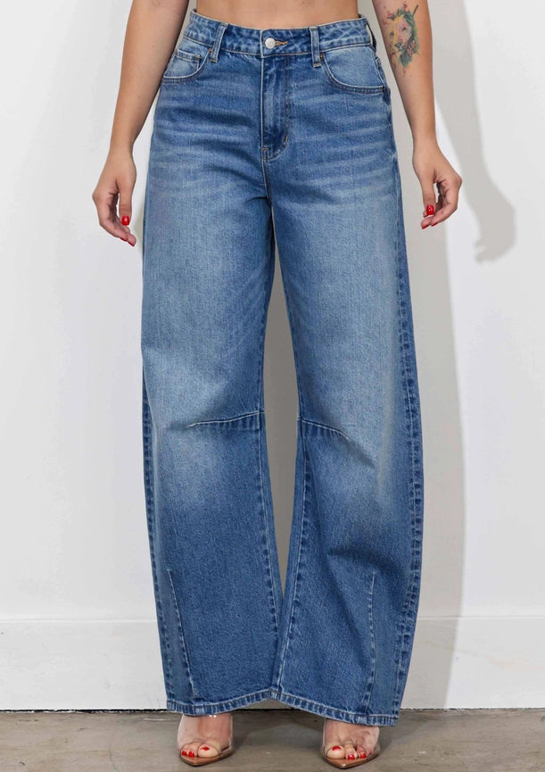 Baggy - Rigid, Relaxed At the Hip-Jeans-Vibrant M.i.U-1-Medium Stone-Urbanheer