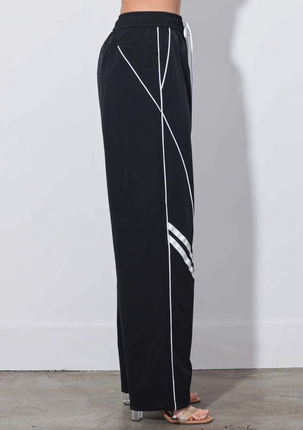 Baggy Track Pants-Track Pants-Vibrant M.i.U-S-Black-Urbanheer