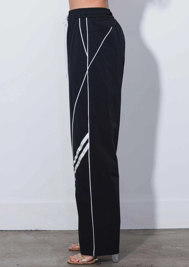Baggy Track Pants-Track Pants-Vibrant M.i.U-S-Black-Urbanheer