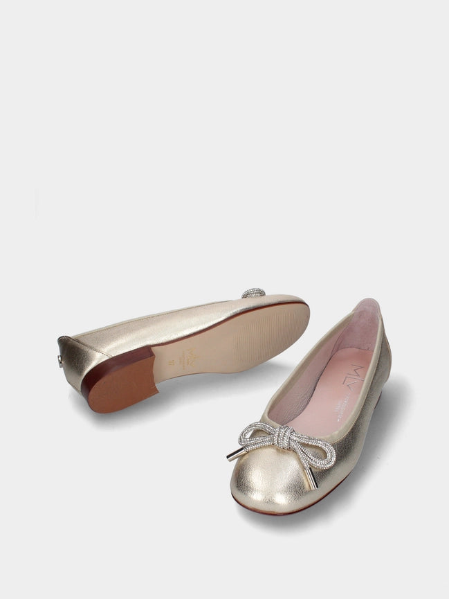 Bailarinas Rosa 14 Dourado - Primavera Verão 25-Ballet Flats-MLV Portuguese Shoes-35-Ouro-Urbanheer