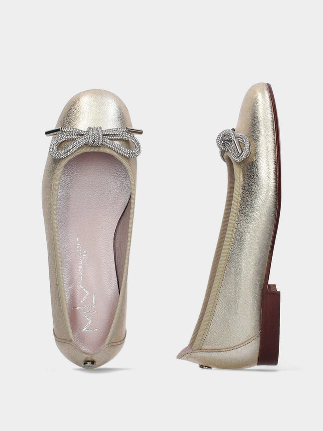 Bailarinas Rosa 14 Dourado - Primavera Verão 25-Ballet Flats-MLV Portuguese Shoes-35-Ouro-Urbanheer