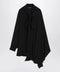 Balenciaga Asymmetric black silk blouse with scarf