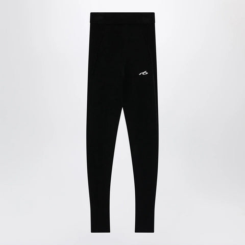 Balenciaga Black Techwear viscose leggings