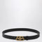 Balenciaga Black leather BB belt