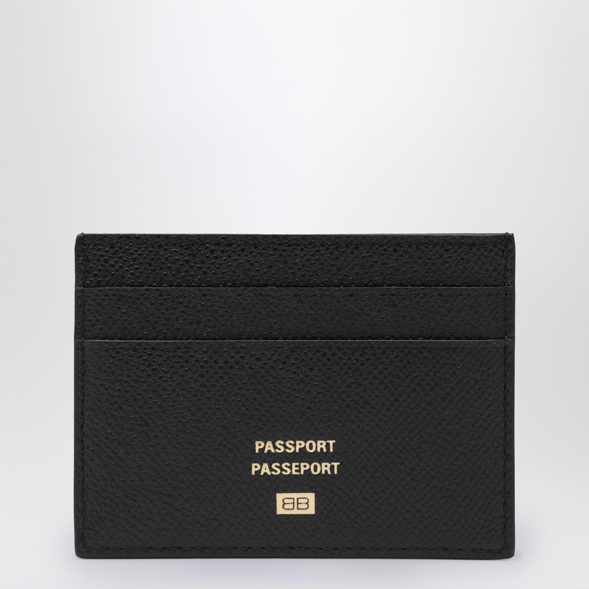 Balenciaga Black leather passport holder