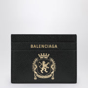 Balenciaga Black leather passport holder