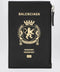 Balenciaga Black leather passport holder and wallet