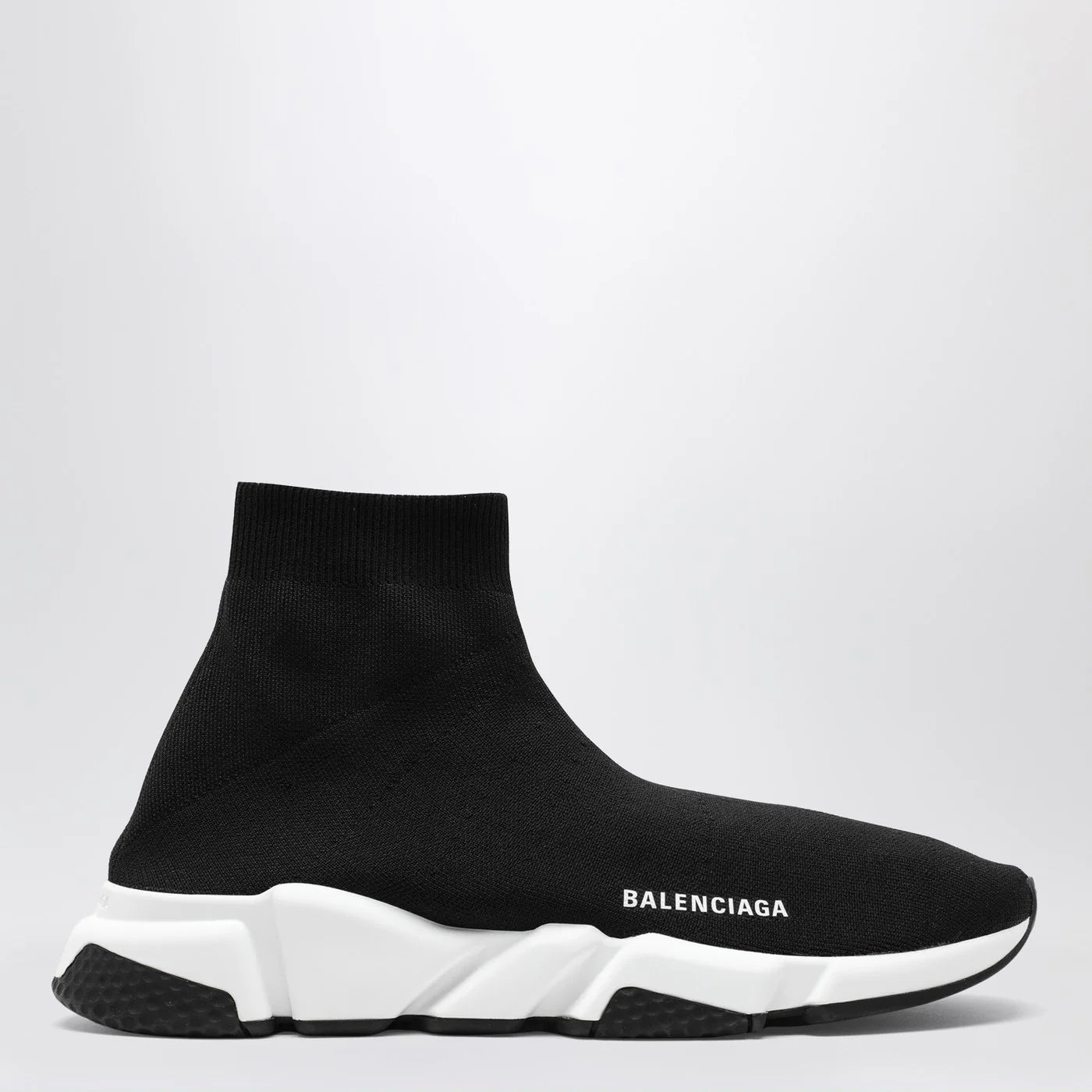 Balenciaga Black mesh and white Speed sneakers
