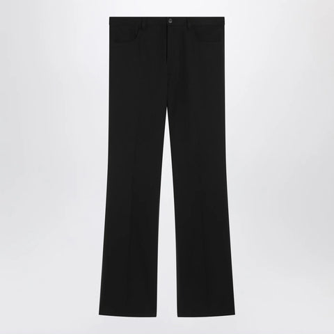 Balenciaga Black regular fit tailored trousers
