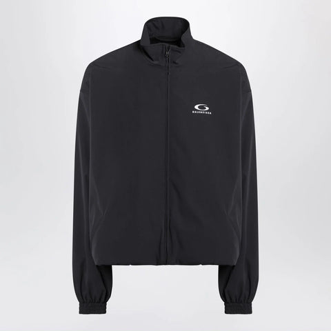 Balenciaga Black washed Loop Sports Icon zip jacket