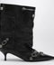 Balenciaga Cagole Wide black ankle boot