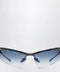 Balenciaga Cat-Eye Boomerang Mirror Blue sunglasses