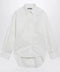Balenciaga Cocoon shirt in cotton and silk poplin, white