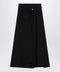 Balenciaga Draped black skirt in crêpe