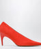Balenciaga Duchesse 90 mm suede goatskin pumps in tangerine