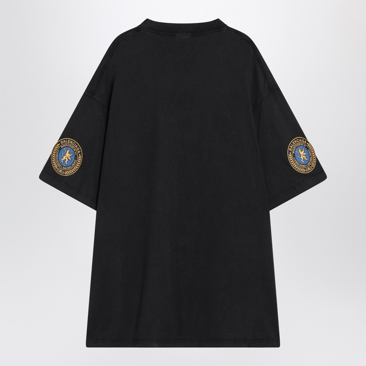 Balenciaga Faded black dry fleece Uniform Merch T-shirt-Topwear-Balenciaga-2-Urbanheer