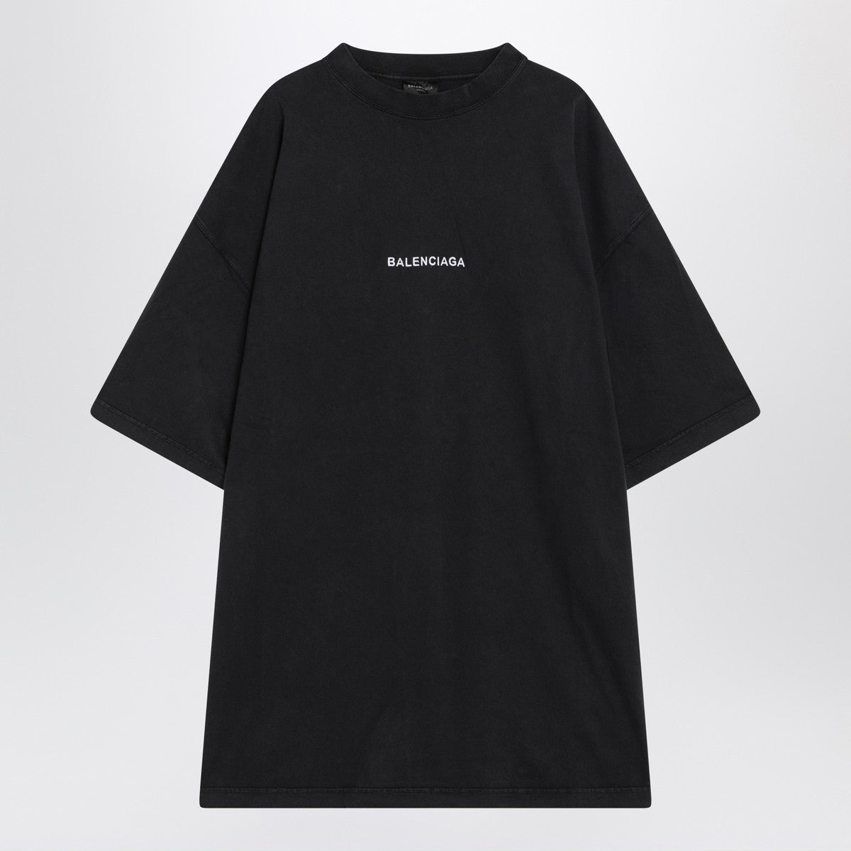 Balenciaga Faded black dry fleece Uniform Merch T-shirt-Topwear-Balenciaga-2-Urbanheer