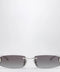 Balenciaga Gossip rectangular Silver/Gradient Grey sunglasses