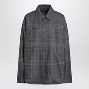 Balenciaga Grey wool tartan shirt jacket