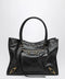 Balenciaga Le City small lambskin leather tote bag in black