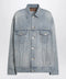 Balenciaga Light blue vintage-effect denim jacket