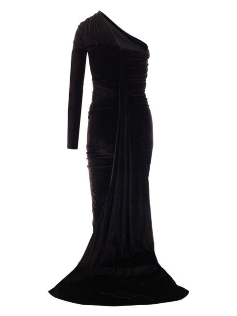 Balenciaga Long asymmetrical one-shoulder dress