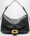 Balenciaga Medium Clicca shoulder bag in lambskin leather, black