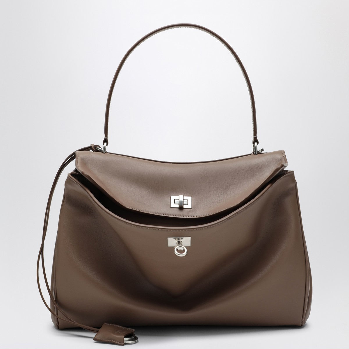 Balenciaga Medium Rodeo bag in taupe smooth calfskin