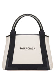 Balenciaga Navy Cabas Small Shopping Bag