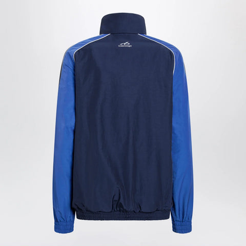 Balenciaga Navy blue Techwear zip-up jacket in cotton blend