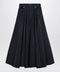 Balenciaga Navy blue maxi godet denim skirt