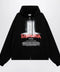 Balenciaga Oversized zip hoodie in black cotton