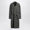 Balenciaga Raglan One Layer coat in black/grey check