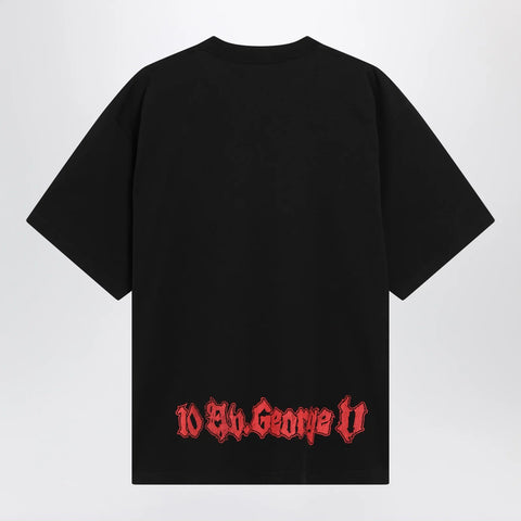 Balenciaga Salon de Couture cotton jersey T-shirt in black