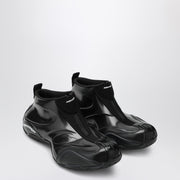 Balenciaga Shiny black polyester basketball sneakers